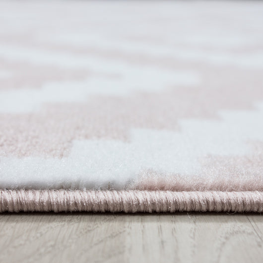 Geometrischer PLUS Teppich in Pink für Ihr Wohnzimmer 8005- Product vendor