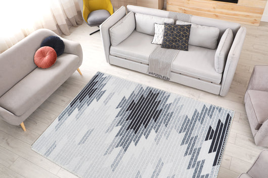 Maya Grau Teppich – Eleganter Print für stilvolle Räume- Product vendor