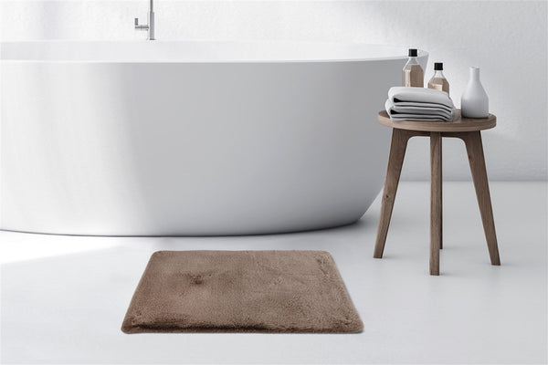 Teppich Badezimmer groß: Die Rabbit 225 Dunkelbeige – Luxus und Komfort für Ihr geräumiges Bad.