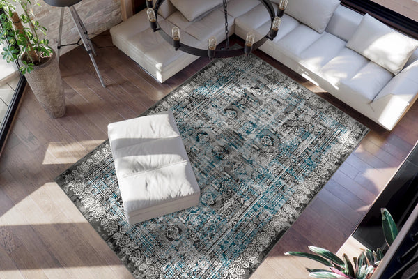 Teppich Ariya 525 Blau – Vintage-Design für Ihr Zuhause*- Product vendor
