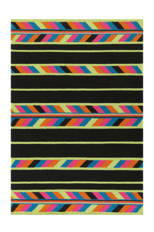 Teppich aus Natürlicher Wolle – Craft 8053 Multi / Schwarz- Product vendor