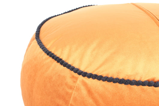 Pouf Taj Mahal 325: Der luxuriöse Pouf Orange Samt- Product vendor