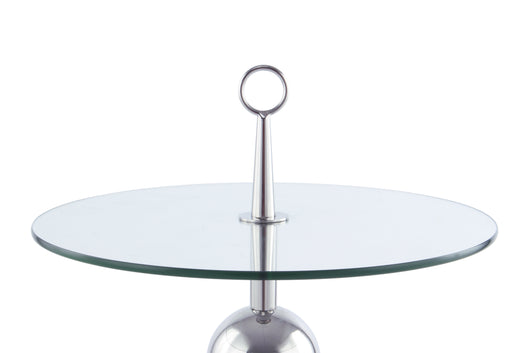 Luxuriöser Beistelltisch online kaufen: Sichern Sie sich den eleganten Beistelltisch Ontario 325 Silber/Klar für ein exklusives Ambiente. Gratis Versand!