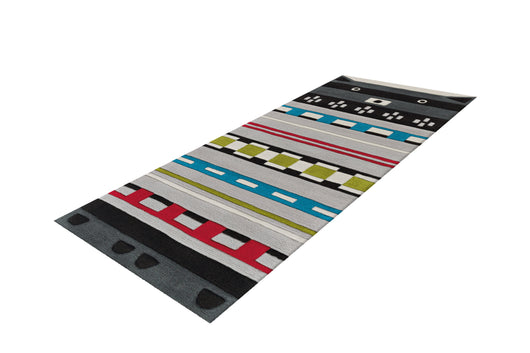 Der Teppich Kurzflor Bunt "Joy 4174 Multi Coon" vereint intensives Design mit hoher Funktionalität. Sein buntes Motiv ist ein echter Blickfang und setzt kraftvolle Akzente in jedem Raum. Der Flor aus 100% Modacryl ist pflegeleicht und sehr strapazierfähig. Mit einer Florhöhe von nur 16 mm ist er die ideale Wahl für Allergiker, da sich Staub nur schwer festsetzen kann. Er kann bedenkenlos auf Fußbodenheizungen platziert werden. Dieser handgetuftete Teppich mit den Maßen 75 x 160 cm eignet sich perfekt.