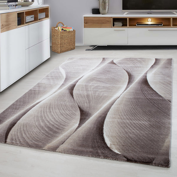 PARMA Ombre Läufer Braun – Kurzflor Teppich für Wohnzimmer und Flur- Product vendor