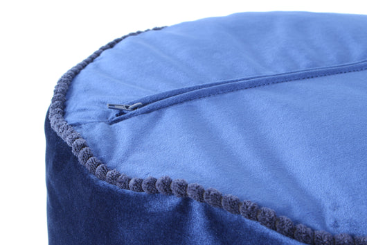 Hocker Pouf Taj Mahal Blau – Stilvoller Sitzpouf mit orientalischem Charme- Product vendor