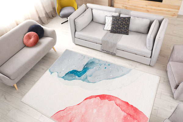 Setzen Sie mit diesem handgefertigten Patchwork Teppich und seinen vielfältigen Designfarben ein stilvolles Statement.