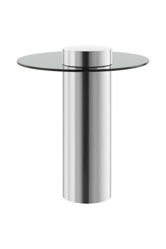 Dieser handgefertigte Couchtisch aus Sicherheitsglas und Edelstahl bringt Glamour in Ihr Zuhause. Erleben Sie, wie er Eleganz und Anmut in Ihre Räume zaubert.
