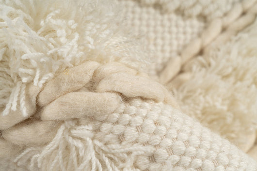 Bohist 525 Creme Teppich – Handgewebtes Boho-Highlight aus Wolle- Product vendor