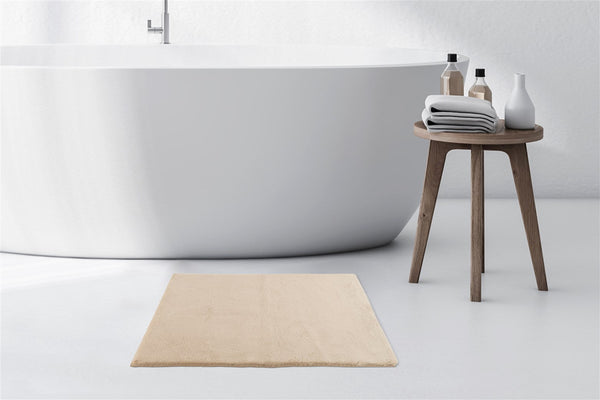 Badteppiche modern: Die Rabbit Light 425 Beige – Eleganz und Gemütlichkeit für Ihr Badezimmer.