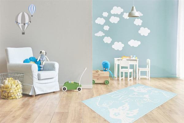 Verwandeln Sie das Kinderzimmer in eine Traumwelt mit diesem einzigartigen Kinderzimmer Teppich Junge.