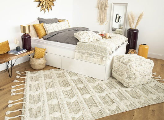 Bohist 425 Creme / Khaki – Zeitloser Teppich im Boho-Stil- Product vendor