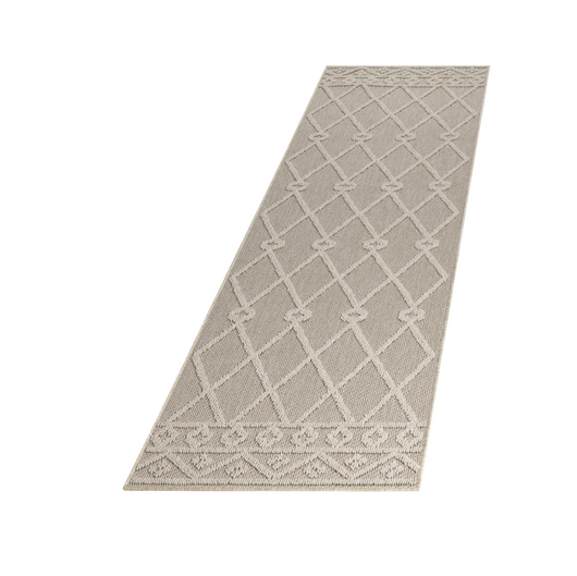 Outdoor Teppich PATARA BEIGE - Strapazierfähig & Pflegeleicht für Terrasse, Balkon & Küche 4955- Product vendor