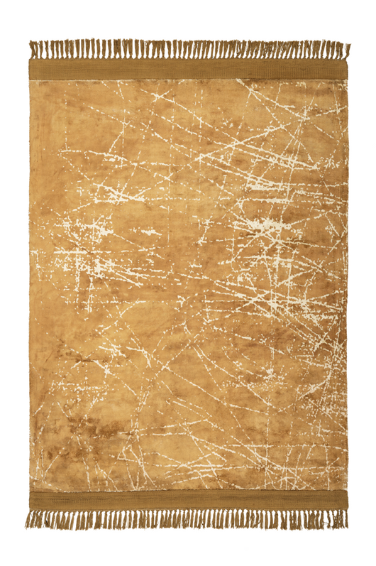 Handgewebte Qualität trifft auf modernes Design: Ein moderner Hochflor Teppich der Extraklasse.