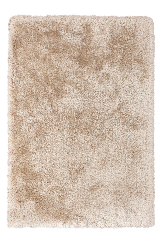Champagner Teppich: Verleihen Sie Ihrem Wohnzimmer mit diesem stilvollen und pflegeleichten Teppich aus 100% Polyester einen Hauch von Eleganz.
