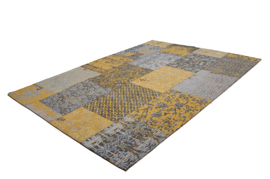 Teppiche Bunt Symphony 160 Gold: Verleihen Sie Ihrem Zuhause mit diesem Vintage-Flachwebteppich ein einzigartiges Flair.