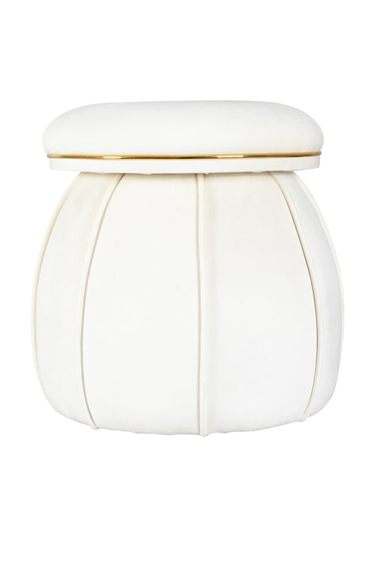 Ein extravaganter Pouf, der mit seinem besonderen Charme sofort eine elegante Note verleiht.