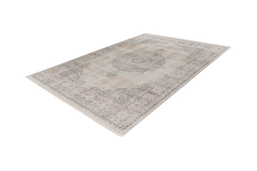 Dilan Grau Teppich - Weicher Kurzflorteppich im Orientalischen Vintage-Look 125*- Product vendor
