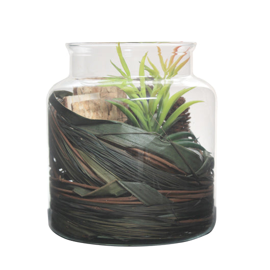 Moderne Glasdekoration: Das schlichte Design und die natürlichen Farben des Flora 810 fügen sich harmonisch in jeden Wohnraum ein.