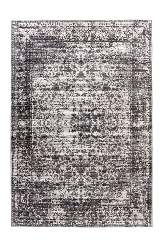 Teppich Wohnzimmer Grau: Verwandeln Sie Ihr Wohnzimmer mit diesem eleganten, maschinell gewebten Teppich im Vintage-Design.