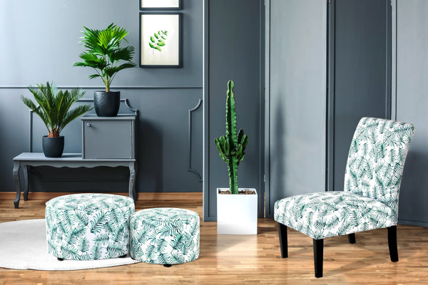 Hocker Indira 2er-Set Flower - Sitzhocker mit dekorativem Design- Product vendor
