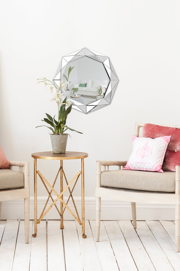 Wandspiegel im achteckigen Design – Herakles 1010 Silber- Product vendor
