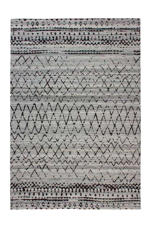 Moderner Teppich im Boho-Stil mit rundem Design – perfekt für stilbewusste Einrichtungen mit natürlichen Materialien und lässigem Flair.
