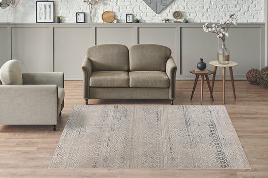 Gene 525 Teppich Beige / Blau – Stilvolles, modernes Design- Product vendor