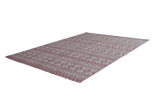 Der Ethno Teppich "Sunny 210 Pink" besticht durch sein symmetrisches, grafisches Muster und den modernen Ethno-Style. Als In- und Outdoor-Teppich aus 100% Polyester gefertigt, bietet er höchste Flexibilität und Widerstandsfähigkeit. Die Handarbeit macht jedes Stück zum Unikat. Nutzen Sie diesen langlebigen, pflegeleichten Flachflorteppich (120x170 cm oder 160x230 cm) als stilvolles Element auf Ihrer Terrasse oder in Ihrem Wohnzimmer.

