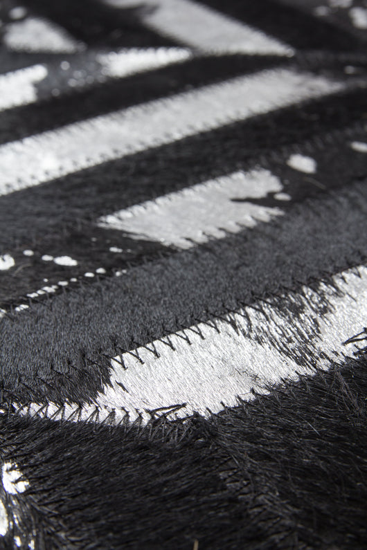 Lederteppich Spark Grau / Silber – Eleganter Teppich für Ihr Zuhause 110* (Kopya)- Product vendor
