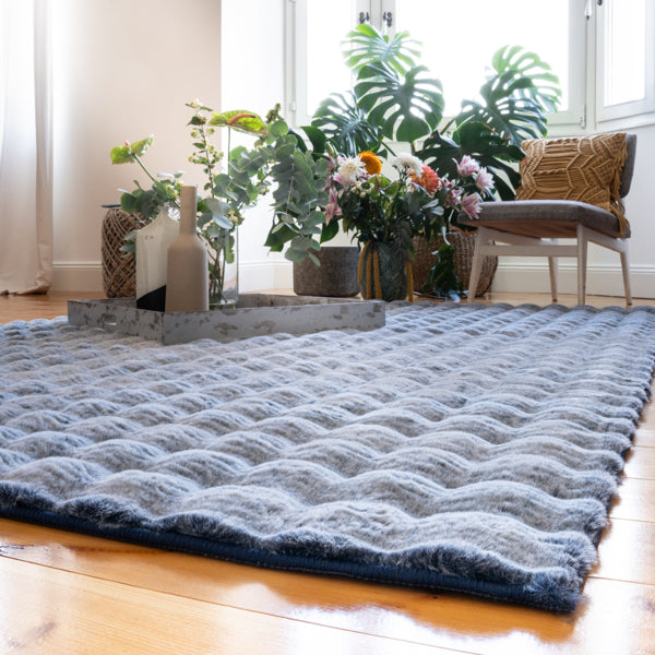 Mon Calypso Bleu – Tapis de luxe tufté main 885*