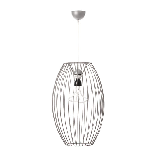 Hergestellt aus beschichtetem Stahldraht, überzeugt diese minimalistische Deckenlampe mit ihrem schlichten und langlebigen Design.