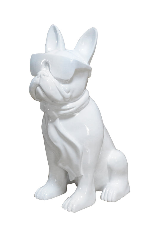 Einzigartige Wohnzimmer Dekoration modern: Verleihen Sie Ihrem Raum mit dieser coolen Bulldoggen-Skulptur Persönlichkeit.