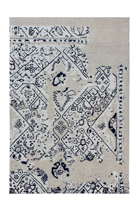 Dieser Jacquard-gewebte Teppich mit Baumwollrücken kann problemlos in Räumen mit Fußbodenheizung ausgelegt werden.