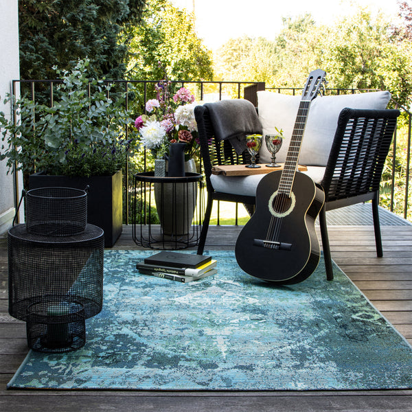 Goliath 653 Ocean – Ihr stilvoller Outdoor Teppich Balkon im Vintage Look- Product vendor