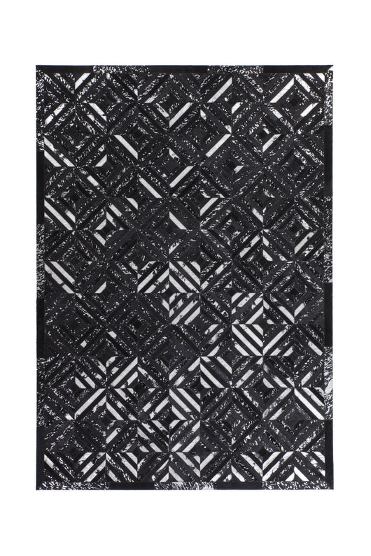 Lederteppich Spark Grau / Silber – Eleganter Teppich für Ihr Zuhause 110* (Kopya)- Product vendor