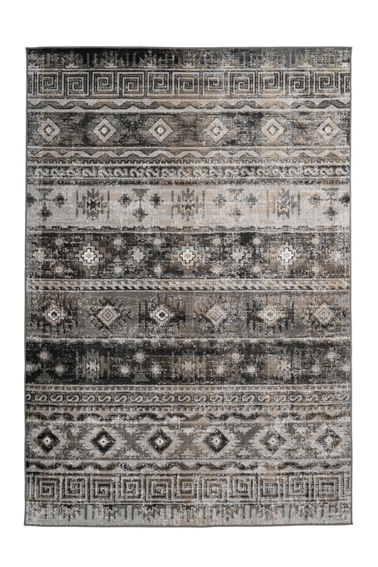 Weicher Wohnzimmerteppich in Taupe – Teppich Bombay 344 mit pflegeleichter Kunstfaser