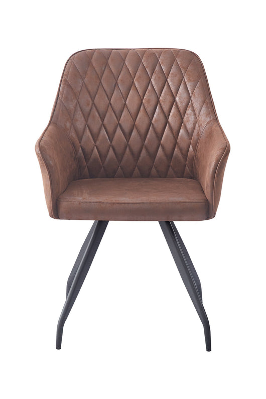 Samtstuhl Braun Modern: Warme Farbe, edle Haptik, zeitloses Stuhl Design.