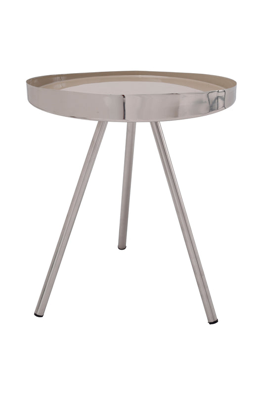 Designer Beistelltisch: Handgefertigt aus Eisen, verleiht dieser Tisch jedem Raum einen glamourösen Akzent.