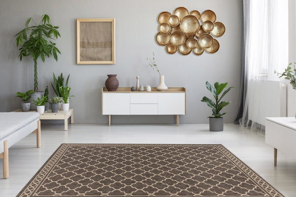 Splash 325 Creme / Braun – Ihr Outdoor Teppich 160x230 günstig & stylisch- Product vendor