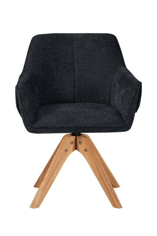 Dieser moderner Esszimmer-Stuhl mit bequemer Polsterung und stützender Rückenlehne sorgt für Komfort in Esszimmer, Küche oder Wohnbereich. Sein modernes Erscheinungsbild macht ihn besonders vielseitig.