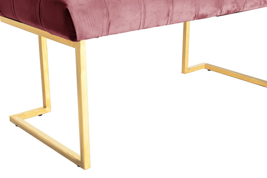 Sitzbank Rarity 225 Altrosa – Samtbank mit goldenem Gestell- Product vendor