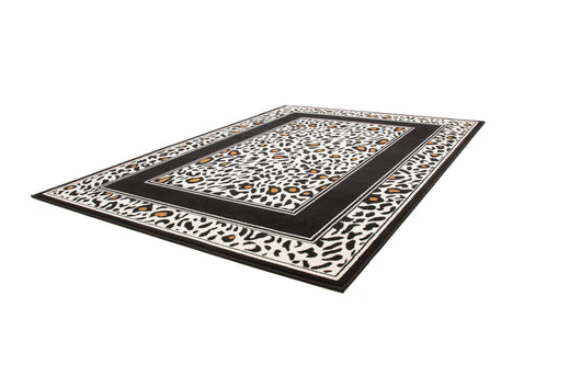 Dieser moderne Teppich mit Leo-Print ist nach Oeko-Tex Standard 100 zertifiziert und bringt Sicherheit in Ihr Zuhause.