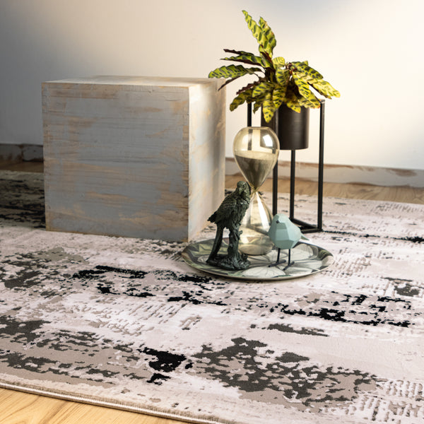 Mon tapis Phoenix - Gris avec effet 3D 124*