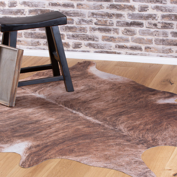 Tapis marron My Toledo – effet 3D pour l'intérieur et l'extérieur 194*